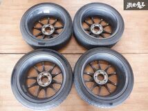 ADVAN アドバン RZ ホイール 17インチ 7.5J +48 5穴 PCD114.3 4本 タイヤ付 215/45R17 FD2 シビック タイプR ZF1 ZF2 CR-Z ★ 棚_画像8