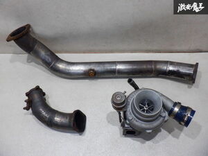 GARRETT ギャレット S13 S14 S15 シルビア RPS13 180SX SR20DET M12 A/R50 タービンキット アウトレットパイプ フロントパイプ付 棚2P22