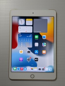 Apple iPad mini4 16GB ゴールド Cellular au版 SIMロック解除 動作確認済 　美品　第4世代 A1550