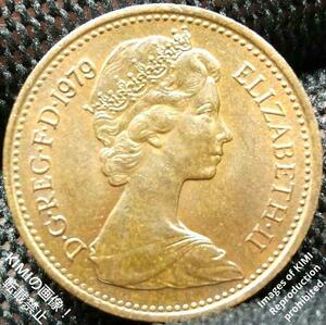 1 New Penny 1979 Elizabeth II 2nd portrait CoinArt 1 ニューペニー エリザベス 2 世の2 番目の肖像画 1ペニー硬貨 貨幣芸術 コイン 古銭