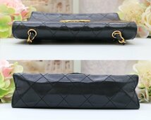 １円 シール Gカード 有 CHANEL シャネル デカココ マトラッセ Vフラップ チェーン ショルダーバッグ ゴールド金具 C517_画像4