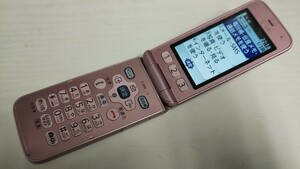 DG4697 docomo SIMフリー らくらくホン F-01M FUJITSU 4Gガラホ 折畳 簡易動作確認＆簡易清掃＆初期化OK 判定○ WebでSIMロック解除済　