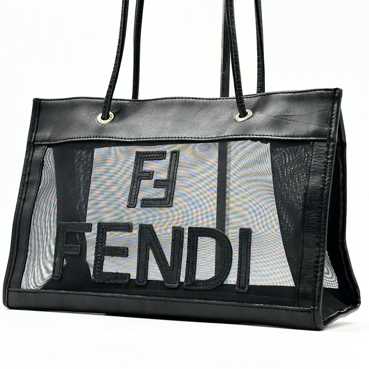 Yahoo!オークション -「fendi メッシュ バッグ」(トートバッグ