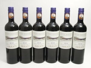 同梱不可★★ARESTI MERLOT アレスティ エステートセレクション メルロ 2021年 750ml 6本セット★M-AY107474