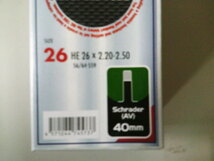 IRC 26x2.20-2.50 米式バルブチューブ　バルブ長:40mm_画像2