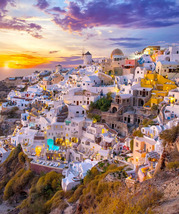  1260 1000ピース ジグソーパズル ルーマニア発売 ギリシャ サントリーニの夕日 SUNSET OVER SANTORINI_画像1