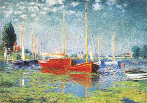 DT CM04 1000ピース ジグソーパズル ルーマニア発売 モネ Claude Monet Red Boats at Argenteuil