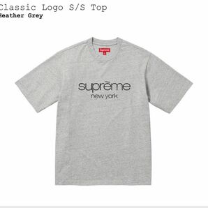 【SUPREME】Classic Logo S/S Top Lサイズ 未使用品/グレー/トレマインエモリー/完売/シュプリーム