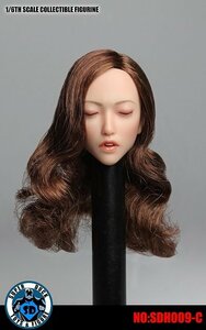 *Super Duck*1/6 Asian female Brown волосы длинный Karl Crows I (SDH009-C)6282