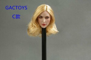 *GAC Toys*1/6 white person woman head ( gold . car Lee hair ) (GAC-013C) 6279