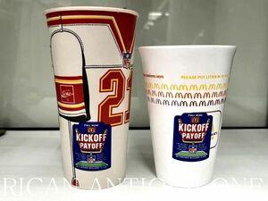 1990年、1993年　マクドナルド・ドリンクカップ　2点セット★NFLコラボレーション　ロサンゼルス直輸入