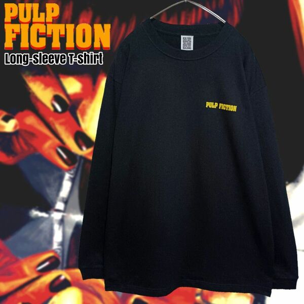 【新品】PULP FICTIONポスターロングTシャツ黒