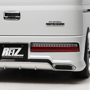 REIZ(ライツ) DA17W エブリィ ワゴン リアバンパースポイラー [未塗装/黒ゲルコート仕上げ] FRP製 受注生産品 フルバンパーの画像2