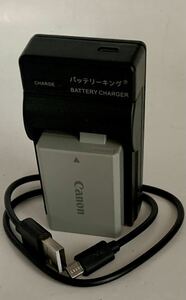 ☆実用・動作品☆キャノン CANON LP-E5 純正バッテリー＋急速充電器 互換品 USB接続　スマホ同様、移動中に充電できます。　