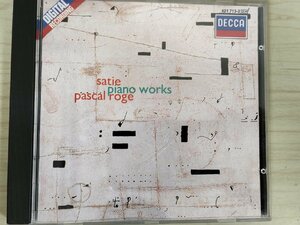 CD パスカル・ロジェ サティ ピアノ作品/pascal roge 解説書付き/プードルドール/最後から2番目の思想/ノクターン/クラシック/D325512