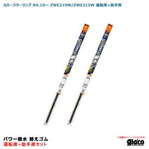 ガラコワイパー パワー撥水 替えゴム 車種別セット カローラツーリング R4.10～ ZWE219W/ZWE215W 運転席+助手席 ソフト99