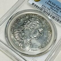 【超美品！バイエルン 1818 ターラー大型銀貨】ドイツ PCGS UNC Details マキシミリアン・ヨーゼフ４世 Bavaria Thaler 憲法記念_画像5