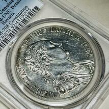 【超美品！バイエルン 1818 ターラー大型銀貨】ドイツ PCGS UNC Details マキシミリアン・ヨーゼフ４世 Bavaria Thaler 憲法記念_画像6