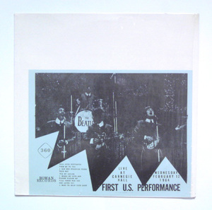 ビートルズ　「　FIRST U.S. PERFORMANCE　」 ★THE BEATLES　LPレコード