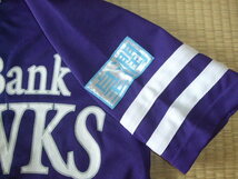 新品同様　ソフトバンクホークス　ユニホームシャツ　　お子様用にも　青紫色　S_画像4