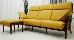  great special price outlet exhibition goods free shipping article limit Northern Europe style modern L type couch sofa set yellow yellow color left right correspondence living furniture 