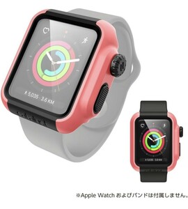 509h0427　Catalyst (カタリスト) Apple Watch 42mm シリーズ 3/2 衝撃吸収ケース コーラルブラック CT-IPAW1742-CB