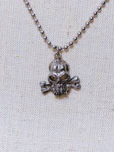 ROCK アクセ★ロカビリー 髑髏クロスボーンズ ペンダント★ROCKABILLY Skull and Crossbones★サイコビリー パンク ロック