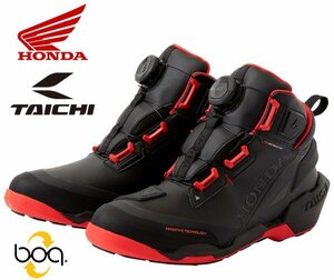 ■Honda×TAICHI DRYMASTER ARROW SHOES 0SYTP-57Aブラック/レッド28.0 ■ドライマスターアローシューズRSタイチBOAライディング