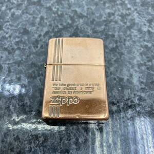 送料無料h36303 zippo ジッポー ブロンズメッキ 1996年製