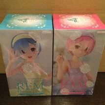 Re:ゼロから始める異世界生活 Trio-Try-iT Figure REM RAM Flower Dress レム ラム フラワードレス 2種セット プライズ 新品 未開封 同梱可_画像6