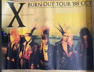 【インディーズ】『X JAPAN BURN OUT TOUR '88 OCT.ツアー 』ポスター