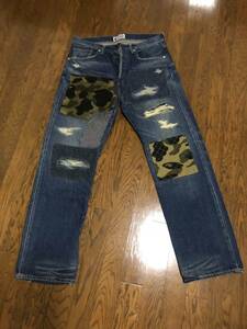 パンツ デニム ジーンズ BAPE PATCH DENIM PANTS K