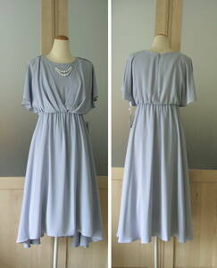  wedding *. call |size38*9 number * necklace attaching * sleeve 2Way* formal dress * gray 