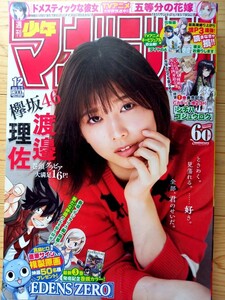 週刊少年マガジン 平成31年2019年03月06日号 櫻坂46 渡邉理佐 巻頭グラビア16ページ 012