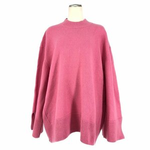  mezzo n fox Maison Kitsune cashmere . knitted pull over sweater side Zip S size pink 