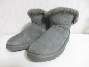 アグ UGG ムートンブーツ グレー US8 北6230