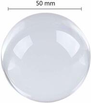 クリア ボール 2粒セット水晶球 水晶玉 無色透明 クリスタルボール 装飾_画像2