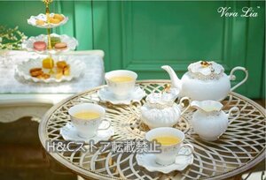 茶器 ポット カップ ミルクポット シュガーポット　スイーツ皿　16点セット　高品質　洋食器 テーブルウェア