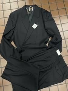 《新品》超特大 フォーマル シングル2ッ釦スーツ A12 日本製 身長205cm対応 冠婚葬祭 れいふ ビッグサイズ 毛100% トール ブラックスーツ