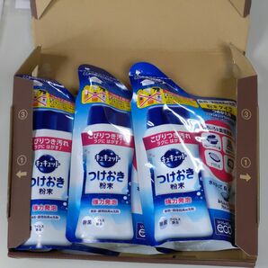 キュキュット 食器・調理器具用洗剤 つけおき粉末 つめかえ用(260gx3袋セット)