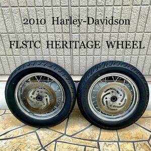 2010　Harley-Davidson FLSTC HERITAGE　Softail Wheel ヘリテイジ　ホイール　前後　セット　フロント　リア　ハーレー　ヘリテイジ