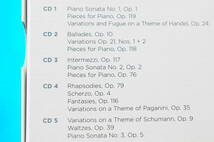 【美品】BRAHMS COMPLETE PIANO MUSIC ブラームス ピアノ独奏作品全集（５ＣＤ）[RCA 82876 67887-2]【ゲルハルト・オピッツ】_画像4