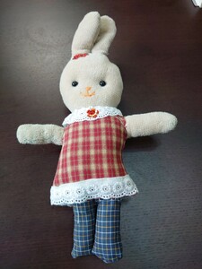 手作り人形　13 お洒落なウサギさん
