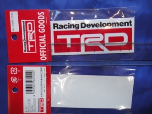 TRD 真剣本物在庫有り処分 TOYOTA Racing Development TRD 定番ロゴ Bタイプ 【B2】08231-SP011-B2 小 ステッカー 1枚～ 送料無料(条件付