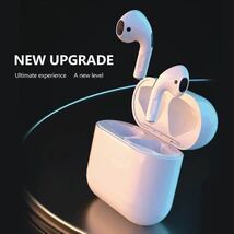 ワイヤレスイヤホン 最新型 新品 Pro 5 白 (Apple AirPods 第2世代型 代替 互換品) 高品質 Android iPhone 対応_画像3