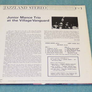 【LP】JUNIOR MANCE Trio at the Village Vanguard  ジュニア・マンス・トリオ・ザ・ビレッジ・バンガードの画像4