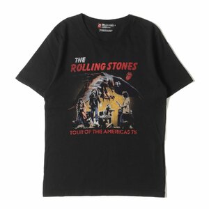 HYSTERIC GLAMOUR ヒステリックグラマー Tシャツ サイズ:S THE ROLLING STONES 30TH ANNIVERSARY プリント Tシャツ ブラック