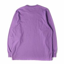 Supreme シュプリーム Tシャツ サイズ:L フラッグ 刺繍 クルーネック ロングスリーブ Tシャツ Flags L/S Top 19AW バイオレット_画像2