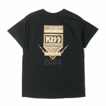 美品 Vintage Rock Item ヴィンテージロックアイテム Tシャツ サイズ：M KISS 2003 TOUR CORPS ツアー ARMY ACCESS TICKET CLUB 00s_画像2