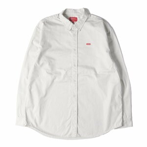 美品 Supreme シュプリーム ボタンダウンシャツ サイズ：L スモールBOXロゴ Small Box Shirt 22AW 2022年秋冬 コットン ナチュラル